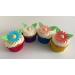 12 Gorgeous Mixed Colour Edible Wafer Daisies & 12 Pretty Leaves