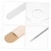 Buy 1 Set Cosmetic Mixing Palette & Tools - Foundation Mixing Tray & Spatula (17.5x15cm) - International Shipping Available - Buy Online on SooperMarket.com