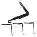 Cabilock 4pcs Metal Cabinet Hooks Peg Hooks Clothes Hangers Cabinet Hanger Hanging Hook Mirror Heavy 8.00X7.00X1.20CM Black