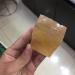 Natural Orange Calcite aquare Crystal Gemstone Reiki Iceland Spar Crystal Cube - Buy Online on SooperMarket.com