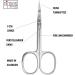 nippes Solingen Cuticle Scissors with Curved Tip for Left-Handed Users Nickel-Plated 9 cm with Clasp Straw and Hardened Tip Pedicure and Manicure for Removing Unnecessary Cuticles - Buy Online on SooperMarket.com
