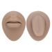 Soft Silicone Mouth Tongue Model for Beauty Salon Simulated Human Mouth Lip Tongue Model Set for Stud Display Reusable Easy Cleaning Piercing Practice Tools for Beginners(Type C)
