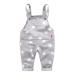 Mud Kingdom Little Boys Overalls Casual Star 9-12 Months Gray