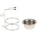 Stainless Steel Shaving Brush & Mug Holder | Durable Stylish Shaving Accessories - Buy Online on SooperMarket.com