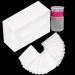1000pcs Lint Free Nail Wipes Square Cotton Pad 1pcs Push Down Pump Dispenser Bottle Lint Free Wipes for Acrylic Nails Gel Residue Wipe Off for Nails