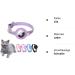 Airtag Cat Collar - Leather Reflective Adjustable GPS Neck Band for Tracking | Anti-Losing Airtag Case for All Cat Sizes (XS Purple 19-26cm) - Buy Online on SooperMarket.com