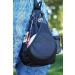 Disc Golf Slinger Bag | Holds 6-12 Discs | Multiple Colors - Black - Buy Online on SooperMarket.com