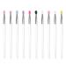 Healeved 10pcs Eye Shadow Brush Facial Scrubber Women Eyeshadow Brush Exfoliating Lip Brush