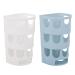 AOVNA 2 Pieces Rabbit Feeder Racks Hay Feeding Food Basket Plastic Hay Feeder Rack for Rabbits Guinea Pigs Chinchilla White & Blue