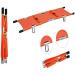 Portable Stretcher Emergency Aluminum Alloy Folding Portable Stretchers with Handles(Orange) 1231