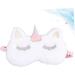 Buy Gatuida 2pcs Cute Sleeping Eye Mask - Cartoon Eye Cover for Women & Kids | Embroidered White Sleep Mask | Ideal for Travel & Relaxation - Buy Online on SooperMarket.com