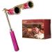 HQRP Rose/Pink-Pearl Opera Glasses with Gold Trim and Crystal Clear Optic - Extendable Handle in Pink/Gold - Buy Online on SooperMarket.com