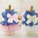 ZoonPark Puppy Dog Pet Clothes Pet Dog BOW Denim Dress Tutu Skirt Summer Clothes for Small Dog Cat Puppy (M Pink Skirt) - Buy Online on SooperMarket.com