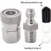 Stainless Steel 1/8 BSPP Female Connector & 8mm Male Plug Fill Nipple Quick-Disconnect Set for Paintball HPA CO2 Convertor - Universal Air Tool Fittings - Buy Online on SooperMarket.com