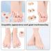 Gatuida Silicone Toe Separator + Bunion Corrector 2 Pairs - Thumb Splint Included | Overlapping Toe Relief | 3.6x3.5cm - Buy Online on SooperMarket.com