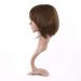 MapofBeauty Natural Designer Short-Length Synthetic Straight Wig - Light Brown | Premium Quality & Worldwide Shipping - Buy Online on SooperMarket.com