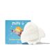 Mini U Rocket Bath Bomb Bath Fizzer with Shea Butter to Moisturise Vegan & Cruelty Free White Red & Yellow Flame Tail 1