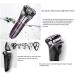 Rechargeable Electric Shaver with Pop-Up Trimmer - IPX7 Waterproof Wet/Dry Multifunctional Razor for Men - Buy Online on SooperMarket.com