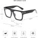 Jurchio Unisex Classic Vintage Space Glasses | Clear Lens Frames for Men & Women | Includes Glasses Case - Buy Online on SooperMarket.com