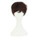 MapofBeauty Fashion Women Natural Short Curly Wig (Dark Brown)