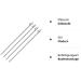 Buy g8ds 4X Stainless Steel Fishing Bankstick - Large 50-90cm Rod Holder Rod Rest Rodpod | International Shipping Available - Buy Online on SooperMarket.com