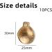 KGDUYC Brass Ring Bells - 10Pcs 25mm Dog and Cat Tracking Bells | Premium Pet Safety Accessories - Buy Online on SooperMarket.com