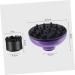 NOLITOY Hair Dryer Diffuser - Silicone Curly Hair Tool - Travel-Friendly Volume Hood - Purple Nylon Gale for Perfect Curls - Buy Online on SooperMarket.com
