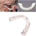 2 PCS Temporary Dentures Teeth for Women and Men - Perfect Fake Teeth to Cover Imperfections in Upper and Lower Jaw - Buy Online on SooperMarket.com