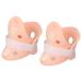 2Pcs Adjustable Size Fixed Neck Brace Cervical Spine Protector Multifunctional Rigid Cervical Neck Collar for Reducing Cervical Vertebrae Pressure and Relieve Neck Discomfort
