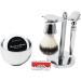 High-Quality Predolo Shaving Brush Set with Wooden Handle & Shaving Soap | Premium Grooming Essentials for Men - Buy Online on SooperMarket.com