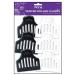 Diane D70C Vented Roller Clamps     Black and White  6 Count (Pack of 1)