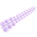 SIUSIO 96Pcs Fake Toe Nails Press On Colorful Square Acrylic Full Cover UV Top Coat - Light Pink & Purple | Short False Nails Set for Toenail Salons and DIY Foot Art Tips - Women and Girls - Buy Online on SooperMarket.com