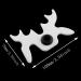 White Plastic Moosehead Bridge Head for Billiards Cue Rack - Non-Slip Snooker Pool Cue Rest Holder - Buy Online on SooperMarket.com