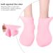 Silicone Gel Moisturizing Socks for Dry, Cracked Feet | Spa Foot Care Waterproof Socks | Fits US Size 6-9 | Pink - Buy Online on SooperMarket.com