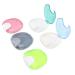5pcs slim retainer case portable travel prosthesis case Storage container with a fixed snap lock for Aligner orthodontic mouth protection