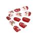 Brishow Christmas Artificial Nails - 24PCS Snow & Moose Press-On Short Red Nails for Women & Girls - Buy Online on SooperMarket.com