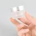 Zeoabsy 12 Pack 10ml Empty Matte Transparent Glass Cream Cans with Silver Lids - Ideal for Gels Creams & Ointments + 12 Spatulas | International Shipping Available - Buy Online on SooperMarket.com