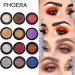 Phoera Cream to Powder Waterproof Glitter Eyeshadow Palette - Champagne - Buy Online on SooperMarket.com