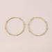 Chargances Gold Large Rhinestone Circle Hoop Earrings for Women - Fashion Wedding Accessories - Buy Online on SooperMarket.com