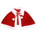Christmas Cape for Women and Girls | Thicken Velvet Santa Cloak Shawl - Red - Buy Online on SooperMarket.com