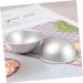 COHEALI Circle Stencil 4PCS soap molds food molds cake mold Aluminum Molds Bath Moulds cake pan puck 3d baking mold Silver medium - Buy Online on SooperMarket.com