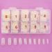 Artificial Nails Natural Color False Nails with Box 500pcs Nail Art Beauty Supplies