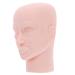 Beaupretty Head of Make-up Practice Face Show Paddice Head Cosmetic Puppet Kopf Show Tuppent Face Head Make-up Face Model High-quality rubber head model eyebrow lines