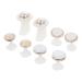 Uonlytech 8Pcs Toe Separators Pearl Nail Art Pedicure Dividers Toe Spacers Toenail Polish Separators Toe Finger Separator for Women Nail Art As Shown 2