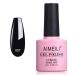 AIMEILI Soak Off U V LED Black Gel Nail Polish - Blackpool (007) 10ml Black 0.34 Fl Oz (Pack of 1)