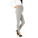 FUTURO FASHION Womens Maternity Leggings Full Ankle Length Cotton Leggings Comfortable Maternity Leggings for Ladies Soft Pregnancy Pants Belly Support Size 8-22 16 Ashen