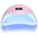 48W UV LED Nail Lamp for Gel Nails Polish | Professional Salon Curing Light with 4 Timer Settings and Sensor | Pink - Buy Online on SooperMarket.com