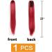 prinfantasy Halo Hair Extension Long Straight Claw on Ponytail Hair Piece Soft Pony Tail Hairpieces Synthetic Red Clip In Ponytail Hair Extensions MW178 GBMW178 22 inch - Buy Online on SooperMarket.com