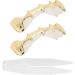 Irregular Hip Hop Denture Set Halloween Hip Hop Teeth Decoration Accessories (Gold) - Buy Online on SooperMarket.com