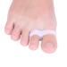 1 Pair Bunion Corrector 2 Hole Gel Silicone Toe Separators Toe Spacer for Overlapping Toe Calluses Blister Relieve Foot Pain